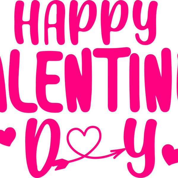 Pink Valentines Day Text Miniaturansicht