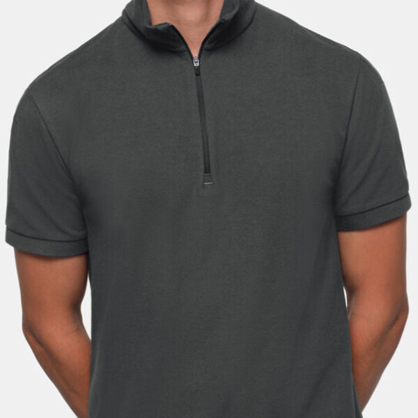 Zip-Shirt Piqué MIKRALINAR® ECO Miniaturansicht