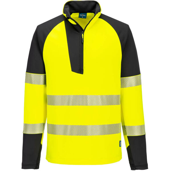 PW3 Hi-Vis Sweatshirt 1/4 Reißverschluss Miniaturansicht